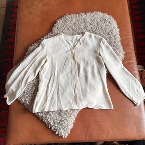 Elegant Cream Silk Top